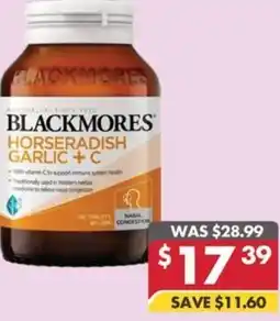 Pharmacy4Less Blackmores horseradish garlic +c offer