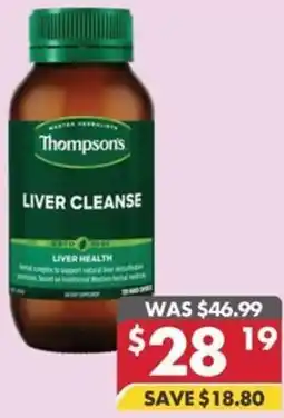 Pharmacy4Less Thompson's liver cleanse offer