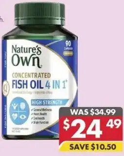 Pharmacy4Less Nature's own concentrated fish oil 4 in 1 offer