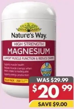 Pharmacy4Less Nature's way high strength magnesium offer