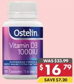 Pharmacy4Less Ostelin Vitamin D3 1000IU offer