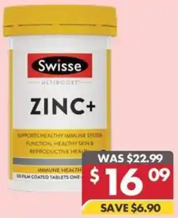 Pharmacy4Less Swisse zinc+ offer