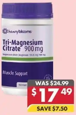 Pharmacy4Less henry blooms Tri-Magnesium Citrate 900 mg offer