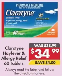 Pharmacy4Less Claratyne Hayfever & Allergy Relief offer