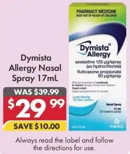 Pharmacy4Less Dymista Allergy Nasal Spray offer