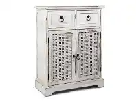 LivingStyles Rondin Paulownia Timber 2 Door 2 Drawer Side Cabinet, 60cm offer