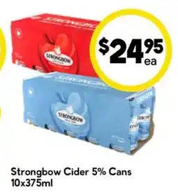 Drakes Strongbow Cider 5% Cans offer
