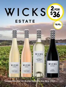 Drakes Sauvignon Blanc, Pinot Gris, Riesling, Chardonnay, Rose, Shiraz offer