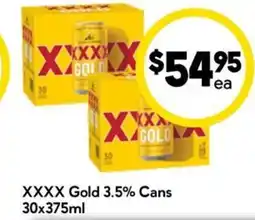 Drakes XXXX Gold 3.5% Cans offer