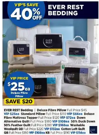 Spotlight Ever rest bedding offer