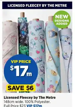Spotlight Licensed Fleecey by The Metre offer