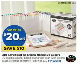 Spotlight ART SAVER Dual Tip Graphic Markers 70 Colours offer