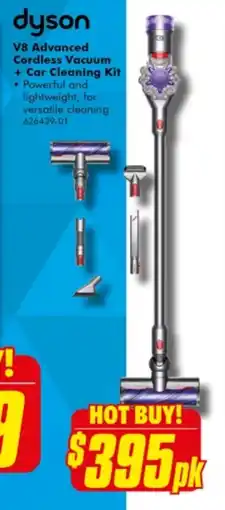 The Good Guys dyson V8 Advanced Cordless Vacuum + Car Cleaning Kit offer