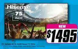 The Good Guys 75" Q6SAU 4K HI-QLED Smart TV 2026 offer