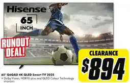 The Good Guys 65" Q6QAU 4K QLED Smart TV 2025 offer