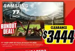 The Good Guys 77" OLED S90F 4K Vision Al Smart TV 2025 offer