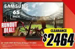 The Good Guys 65" OLED S90F 4K Vision Al Smart TV 2025 offer