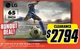 The Good Guys 65* OLED EVO C5 AI UHD 4K Smart TV 2025 offer