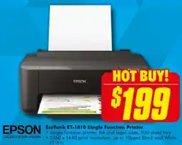 The Good Guys EPSON EcoTank ET-1810 Single Function Printer offer
