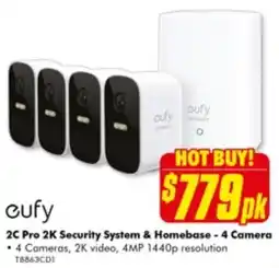 The Good Guys 2C Pro 2K Security System & Homebase - 4 Camera offer