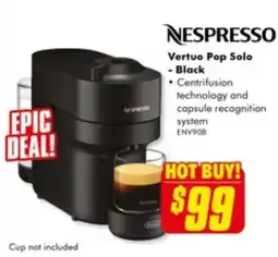 The Good Guys Vertuo Pop Solo - Black offer