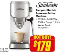 The Good Guys Compact Barista Espresso Coffee Machine offer