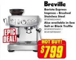 The Good Guys Barista Express Impress - Brushed Stainless Steel offer