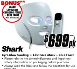 The Good Guys Cyro Glow Cooling + LED Face Mask - Blue Frost offer