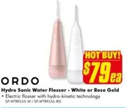 The Good Guys Hydro Sonic Water Flosser - White or Rose Gold offer