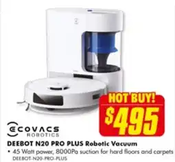 The Good Guys DEEBOT N20 PRO PLUS Robotic Vacuum offer