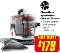 The Good Guys CleanSlate SpotWasher Carpet Cleaner offer