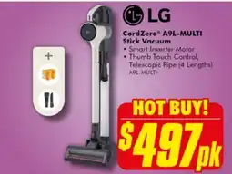 The Good Guys CordZero A9L-MULTI Stick Vacuum offer