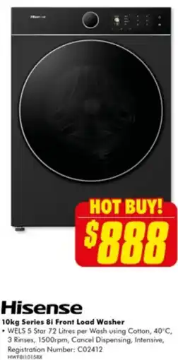 The Good Guys 10kg Series 8i Front Load Washer offer