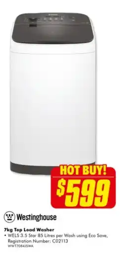 The Good Guys 7kg Top Load Washer offer