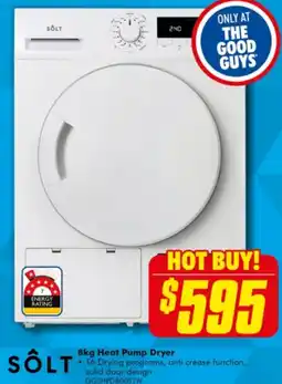 The Good Guys 8kg Heat Pump Dryer offer