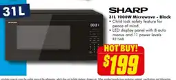 The Good Guys 31L 1000W Microwave - Black offer