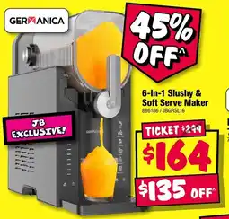 JB Hi-Fi 6-In-1 Slushy & Soft Serve Maker offer