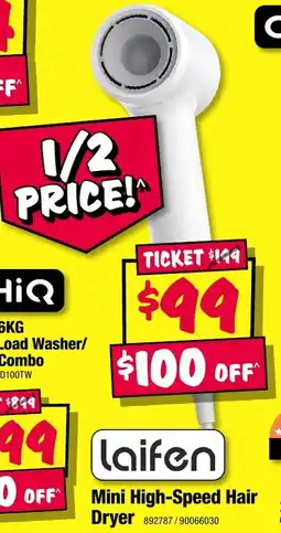 JB Hi-Fi Mini High-Speed Hair dryer offer