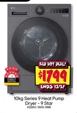 JB Hi-Fi 10kg Series 9 Heat Pump Dryer - 9 Star offer