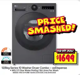 JB Hi-Fi 12/8kg Series 10 Washer Dryer Combo - ezDispense offer