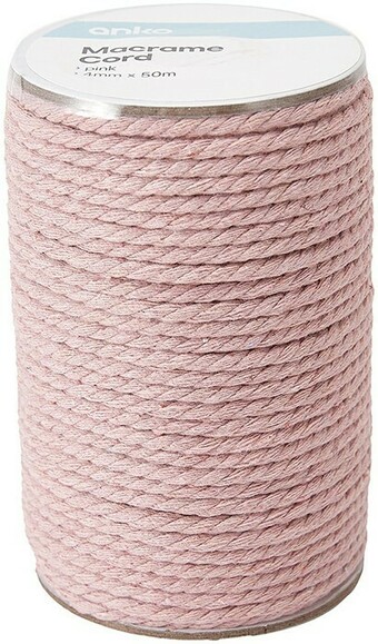 50m Macrame Cord - Pink