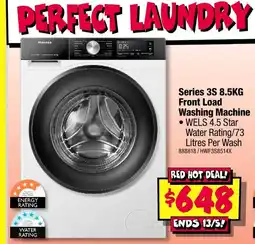 JB Hi-Fi Series 3S 8.5KG Front Load Washing Machine offer