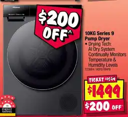 JB Hi-Fi 10KG Series 9 Pump Dryer offer