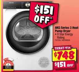 JB Hi-Fi 8KG Series 3 Heat Pump Dryer offer