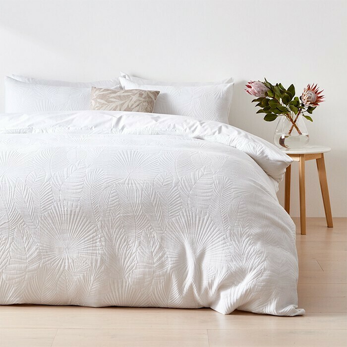 Palm Quilt Cover Set Queen Bed offer at Kmart