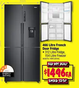 JB Hi-Fi 466 Litre French Door Fridge offer