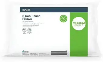 Kmart 2 Pack Cool Touch Pillows - Medium Profile offer