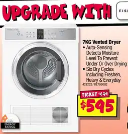 JB Hi-Fi 7KG Vented Dryer offer