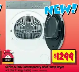 JB Hi-Fi Series 5 8KG Contemporary Heat Pump Dryer offer