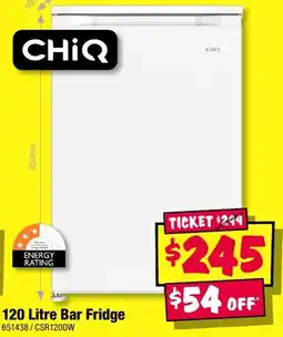 JB Hi-Fi 120 Litre Bar Fridge offer